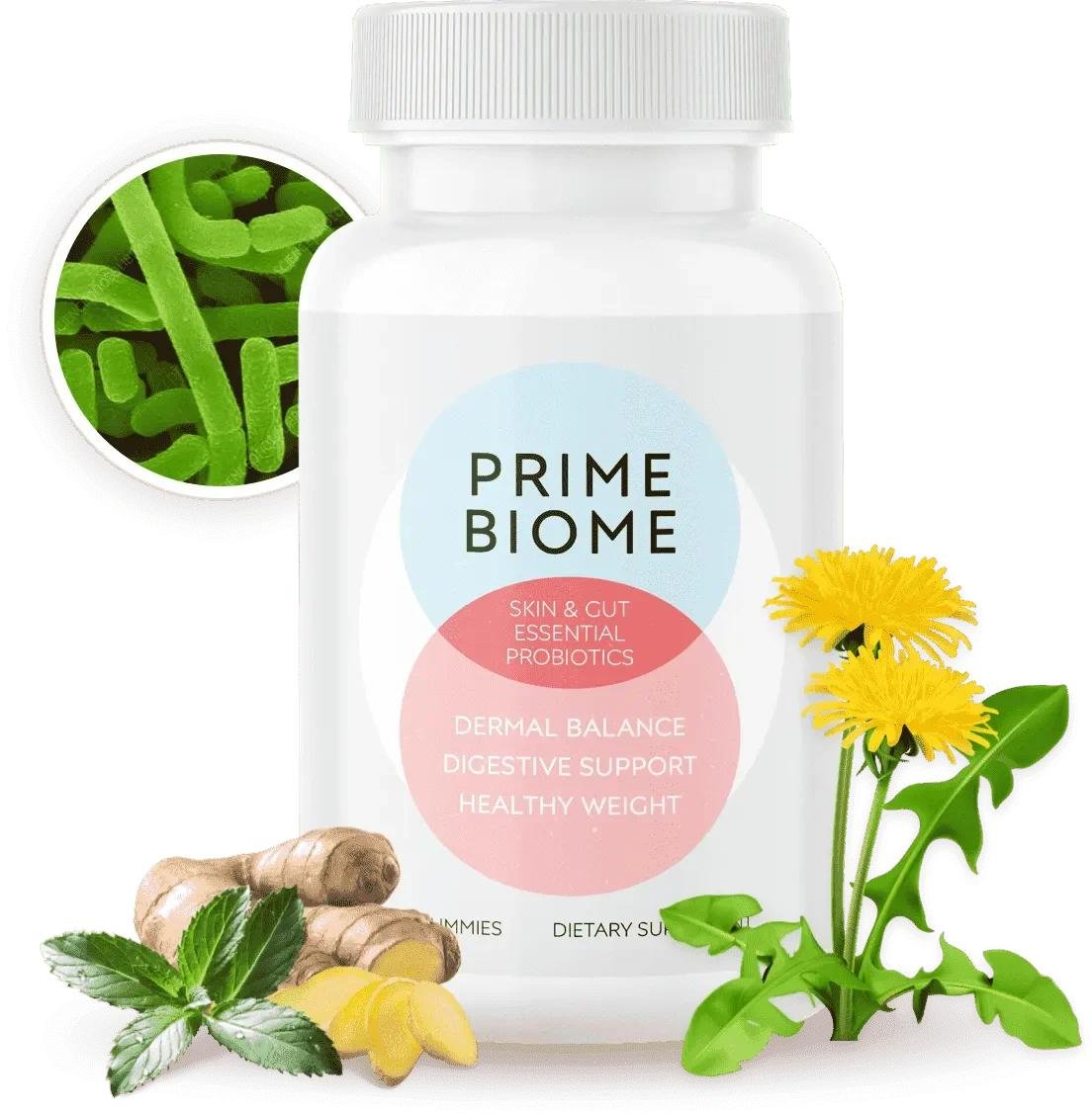 PrimeBiome supplement bottle